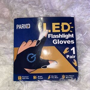 *NIB* Parigo LED Flashlight Gloves, 1 Pair, Light Works